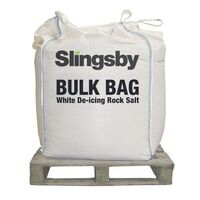 White de-icing salt bulk bag