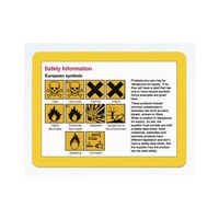 Coloured document frames - A3 - Magnetic - Yellow