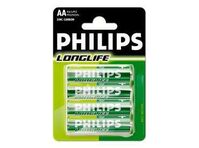 Philips 1.5V AA Ceruza elem LongLife 4db (R6L4B/10)