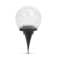 Leszúrható LED-es szolár lámpa üveggömb 12 cm