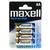 Maxell 1.5V Alkáli AA ceruza elem (4db / csomag) (LR6)