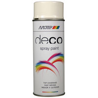 PlastiKote 01600 Deco Spray Paint High Gloss RAL 9010 White 400ml