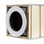 Système de parois à lamelles / Présentoir de comptoir / Tour de table FlexiSlot® "York Rotation" | aspect bois foncé