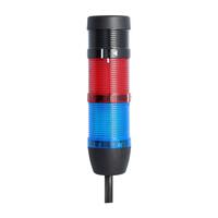 127855 Stex24 Signalsäule blau-rot, 50mm, 24V AC/DC, LED-Blinklicht mit Summer, Kabel 0,6 Meter, SS50-B2/24 134