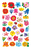 Blumenaufkleber, 85 x 160 mm, Kleinpackung, 117 Sticker / 3 Bögen