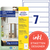 Recycling Ordner-Etiketten, Home Office, Kleinpackung, A4, 38 x 192 mm, 10 Bogen/70 Etiketten, naturweiß