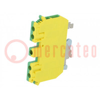 Splice terminal: rail; 0.2÷4mm2; ways: 1; terminals: 4; Width: 6.2mm