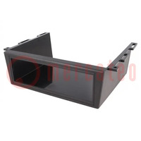 Universal mounting half frame; suspended; black