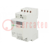 Contactor: 4-pole installation; 25A; 230VAC; NO x4; IP20; -25÷50°C