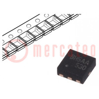 Transistor: P-MOSFET; unipolair; -30V; -6,8A; 2,4W; MicroFET