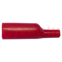 Isolateur; 3kV; rouge; silicone; 48mm