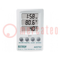 Thermohygrometer; -10÷60°C; 10÷85%RH; Genau: ±1°C