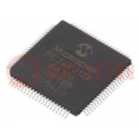 IC: mikrokontroler PIC; 128kB; 32MHz; 2÷3,6VDC; SMD; TQFP80; PIC24