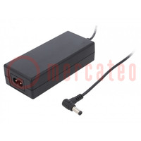 Power supply: switching; 24VDC; 3A; Out: 5,5/2,5; 70W; 80÷264VAC