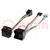 Cable for THB, Parrot hands free kit; BMW,Land Rover,Rover