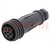 Connector: circular; plug; female; PIN: 5; EXPlora; Contacts: brass