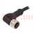 Connector: M12; stekker; PIN: 5; vrouwelijk; IP67; 60V; 4A; hoekig