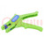 Stripping tool; 0.2÷6mm2; Wire: round; GREEN LINE