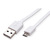 ROLINE Câble USB 2.0, USB A mâle - Micro USB B mâle, blanc, 1 m