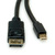 ROLINE Mini DisplayPort Kabel, mDP-DP, v1.3/v1.4, M/M, zwart, 1 m