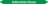 Mini-Rohrmarkierer - Aufbereitetes Wasser, Grün, 1.2 x 15 cm, Polyesterfolie