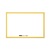 Fehértábla Bi-Office fakeretes 40x60 cm törölhető sárga