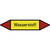 Rohrleitungskennzeichnung/Pfeil Gruppe4 Brenn. Gase(gelb,rot),selbstkl22,3x3,7cm Version: P4099 - Wasserstoff P4099