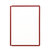 Sichttafeln Durable - Sherpa mit umlaufendem Rahmen, VE = 5 Stück Version: 3 - rot