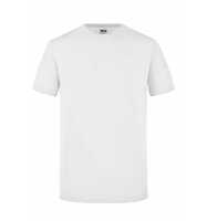 James & Nicholson Figurbetontes Rundhals-T-Shirt Herren Slim Fit JN911 Gr. 2XL weiß