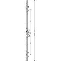Produktbild zu GU MFV-Schloss Secury Automatic FH, DM 65,Stulp 1750 x 20 x 2,5mm rund, silber