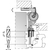 Produktbild zu MACO RUSTICO zsalugáter belső nyitó BLR L210 fekete (105300)
