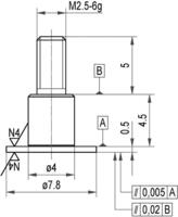 Messeinsatz Stahl Teller 7,8x0,5mm KÄFER