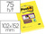 BLOC DE NOTAS ADHESIVAS QUITA Y PON POST-IT SUPER STICKY RAYADO AMARILLO ULTRA 102X152 MM