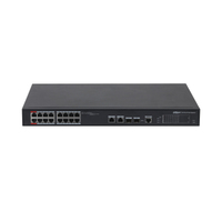 Dahua Technology PoE PFS4218-16ET-240 Beállítást nem igénylő (unmanaged) Gigabit Ethernet (10/100/1000) Ethernet-áramellátás (PoE) támogatása