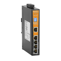Weidmüller IE-SW-AL05LM-5TX Managed Fast Ethernet (10/100) Zwart, Oranje