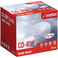 Imation CD-RW 1x-4x 700MB (10) 10 pieza(s)