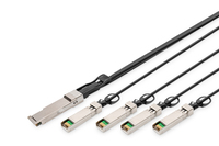 Digitus Kabel bezpośrednio podłączany 40G QSFP+ do 4 x SFP+ 1 m