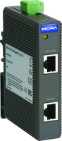 Moxa SPL-24 PoE Splitter hálózati elosztó Fekete Ethernet-áramellátás (PoE) támogatása
