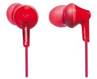 Panasonic RP-HJE125E-R auricular y casco Auriculares Alámbrico Dentro de oído Música Rojo