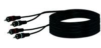 Schwaiger 10m 2 x RCA m/m audio kabel Zwart