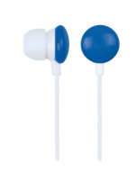 Gembird MHP-EP-001-B hoofdtelefoon/headset Hoofdtelefoons Bedraad In-ear Muziek Blauw, Wit