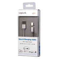 LogiLink CU0119 USB kábel 1 M USB A USB C Ezüst