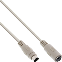InLine 13340 PS/2-kabel 10 m Beige