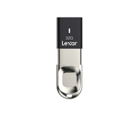 Lexar JumpDrive Fingerprint F35 lecteur USB flash 32 Go USB Type-A 3.2 Gen 1 (3.1 Gen 1) Noir, Argent