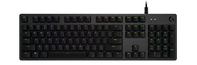 Logitech G G512 CARBON LIGHTSYNC RGB Mechanical Gaming Keyboard with GX Red switches tastiera USB AZERTY Francese Carbonio