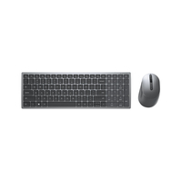 DELL KM7120W toetsenbord Inclusief muis RF-draadloos + Bluetooth AZERTY Frans Grijs, Titanium