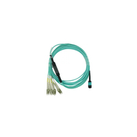 BlueOptics A5UC-BO Glasvezel kabel 5 m MPO 4x LC/LC LC/APC OM3 Groen