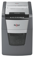 Rexel Optimum Auto+ 100M triturador de papel Microcorte 55 dB 22 cm Negro, Gris