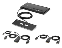 Belkin F1DN202MOD-PP-4 switch per keyboard-video-mouse (kvm) Nero