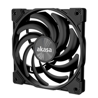 Akasa Alucia XS12 Computer behuizing Koelplaat/radiatoren Zwart 1 stuk(s)